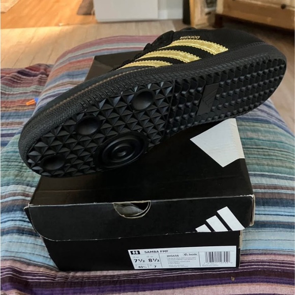 Adidas Samba Mexico Edition Black and Gold Shoes - Picture 3 of 3
